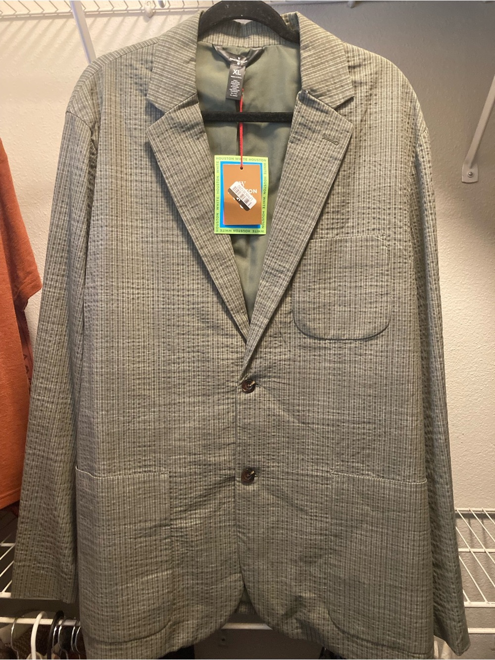 NWT Houston White 2-piece Suit: Blazer, Pants (XL / 50) Multi-Olive-Green-Plaid - Picture 4 of 9